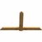 Ekena Millwork Eugene Rough Sawn Timber Gable Bracket, Western Red Cedar, 72"W x 42"H x 2"D x 6"F, 14/12 Pitch GBW072X42X0206EUG00RWR - alternate 4